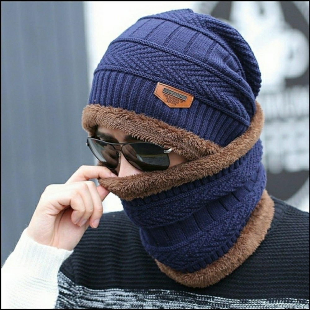 2 PIECES WINTER BEANIE HAT SCARF SET WA - Picture 3 of 12
